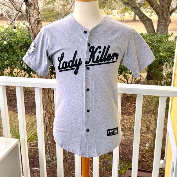 G-Eazy Stitched Lady Killers baseball Jersey. Gray. XS - Picture 7 of 7